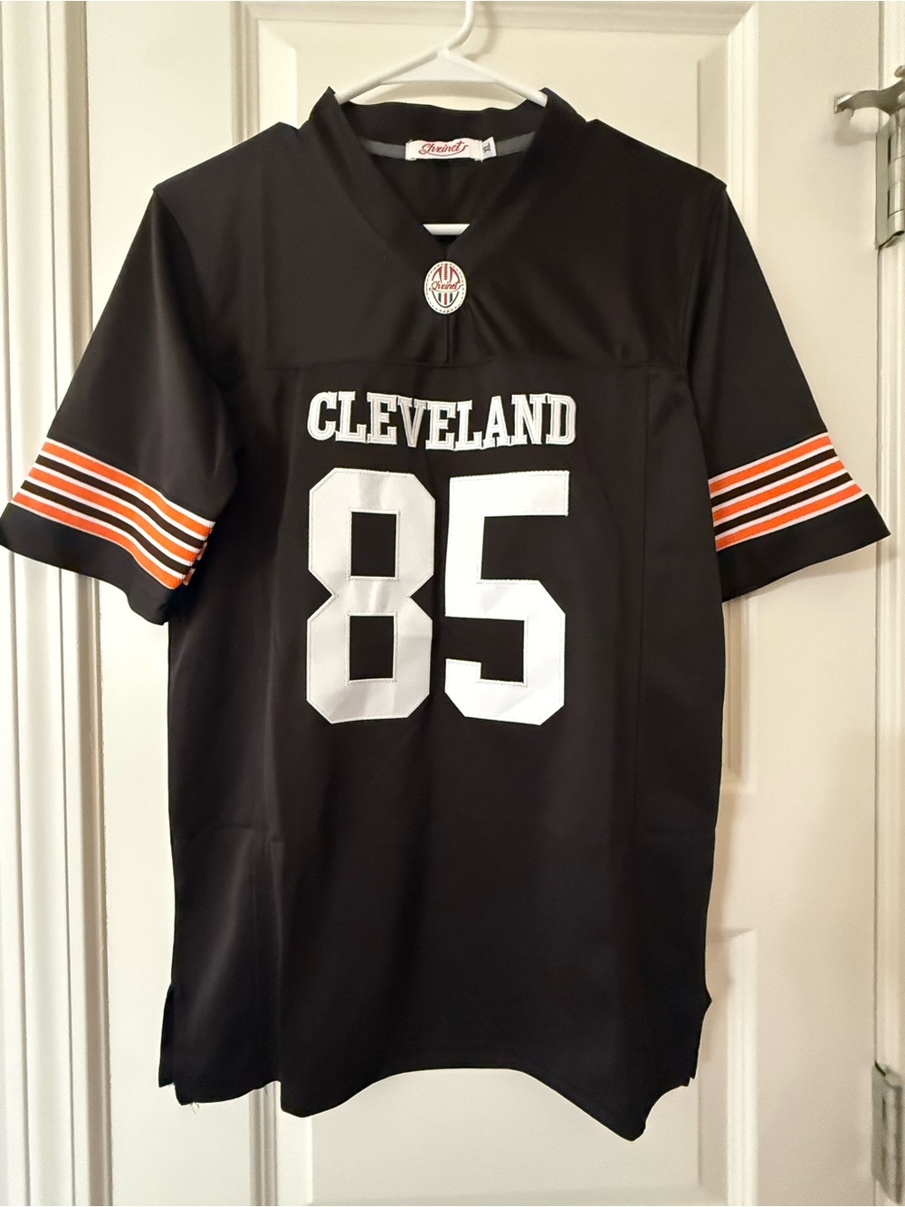 Cleveland Browns Jersey #85 David Njoku Style Black Men’s Size XL Shxinet Brand